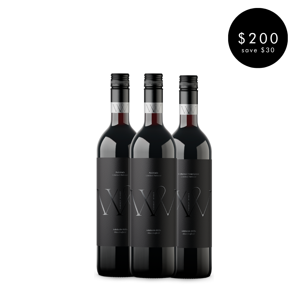 Varney Wines Limited Release Winter Trio pack for $200.